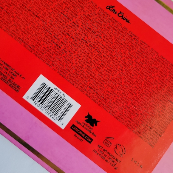 NWOB Lime Crime Venus XL Eye & Face Palette - Picture 7 of 7